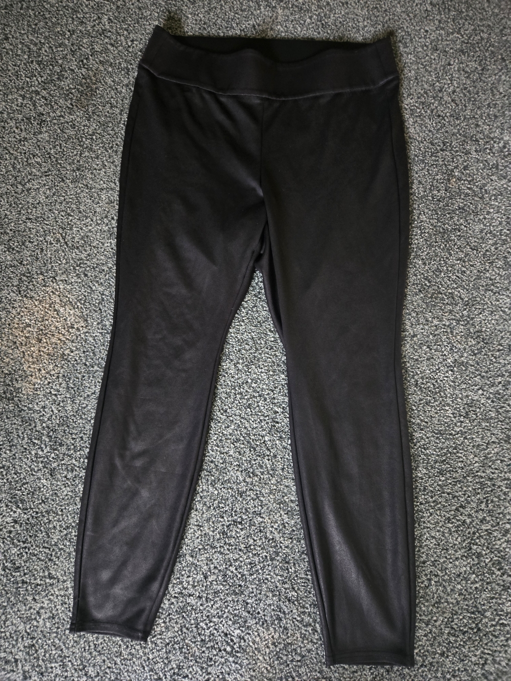 Black Faux Leather Leggings